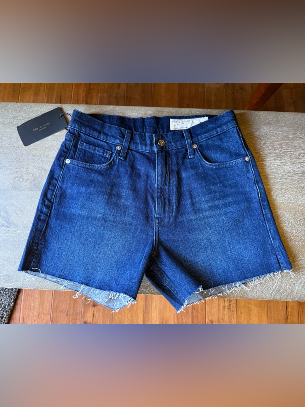 Rag & Bone Retro Cut Off Denim Shorts, 26 NWT - Picture 4 of 9